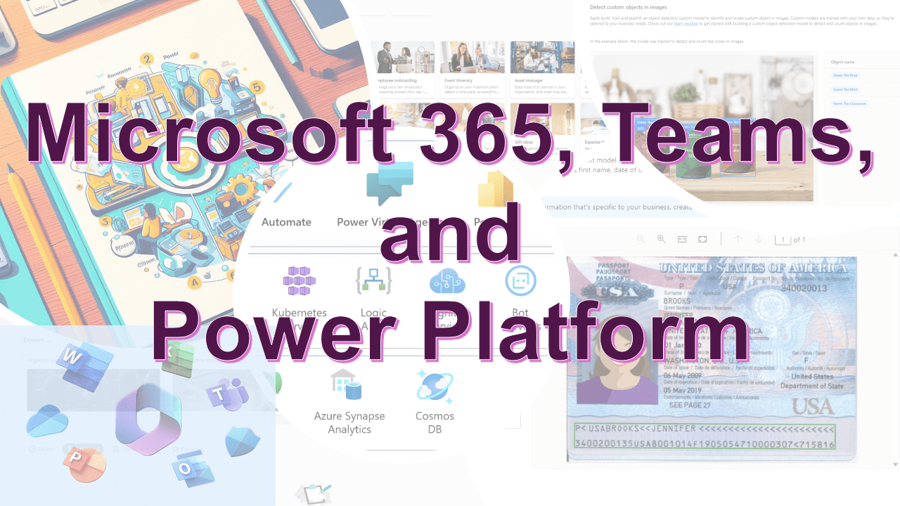 Introductory chapter 01 on Microsoft 365, Teams and Power Platform